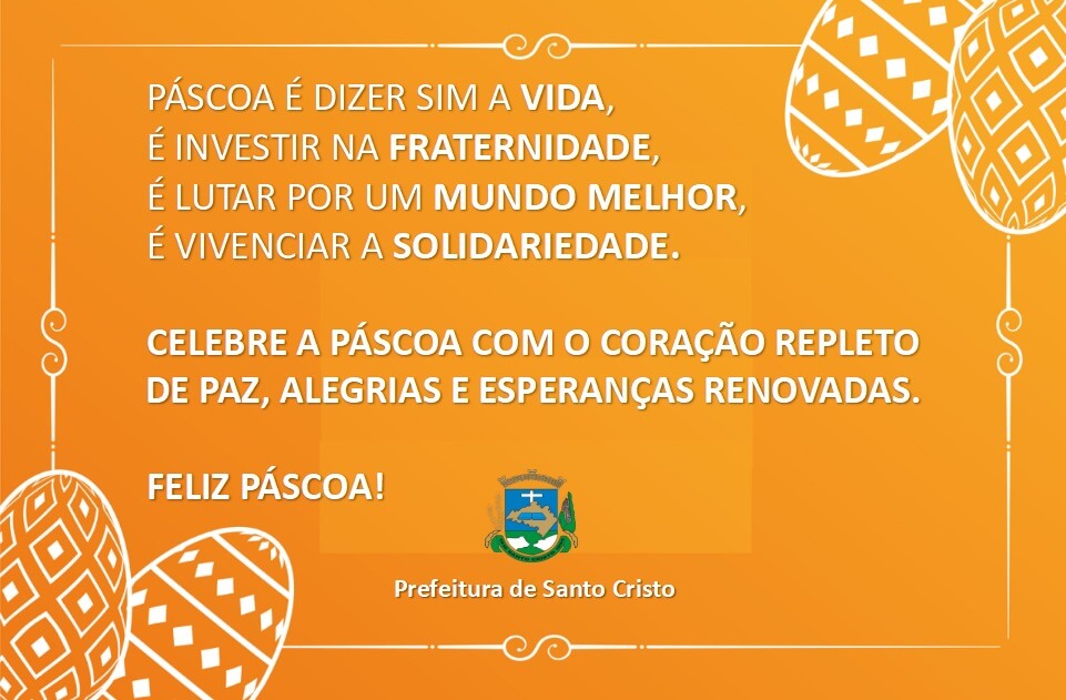 FELIZ PÁSCOA!