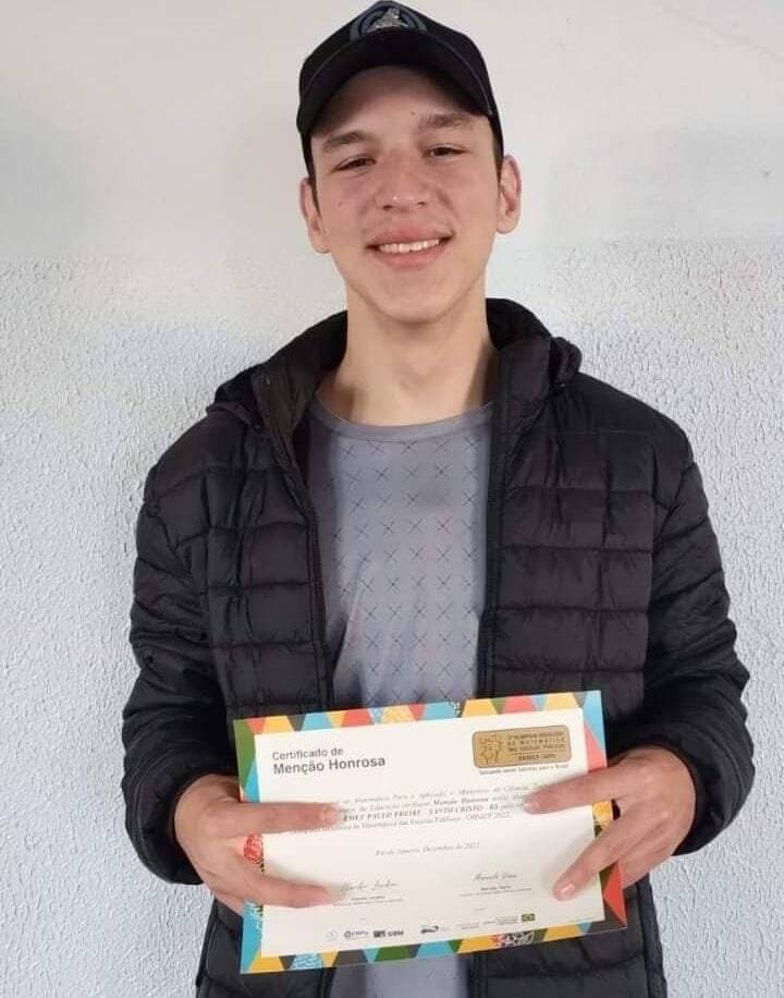DESTAQUE NA OLIMPÍADA DE MATEMÁTICA