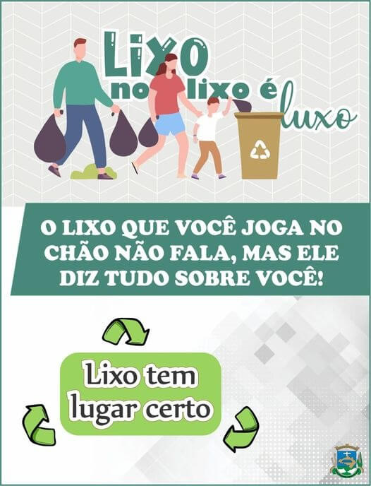 LIXO NO LIXO É LUXO