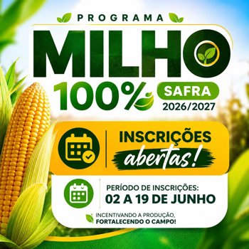 Programa Milho 100% Safra 2026/2027