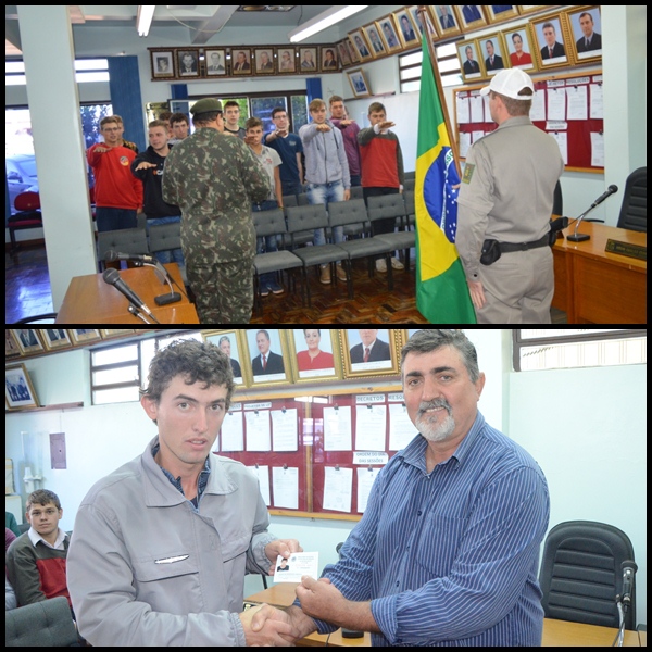 Prestação de compromisso de dispensa de incorporação ao Serviço Militar.