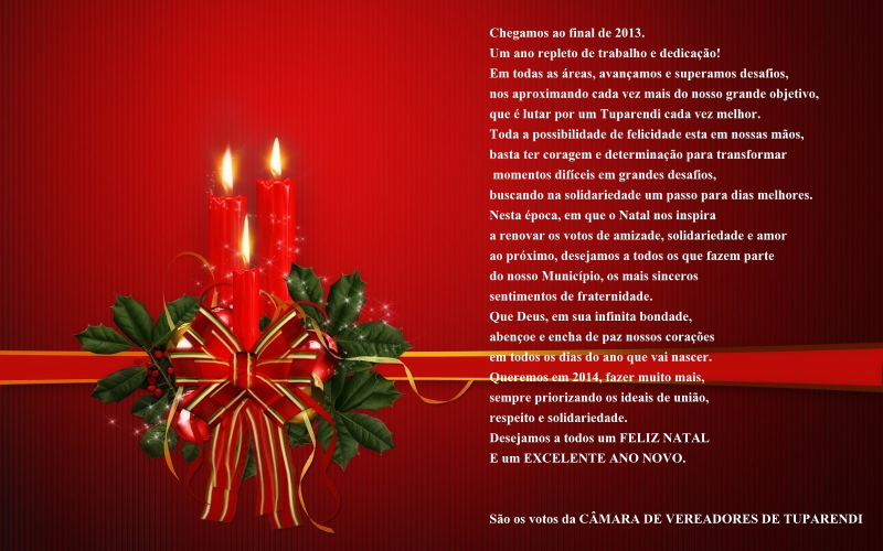 FELIZ NATAL E PRÓSPERO ANO NOVO