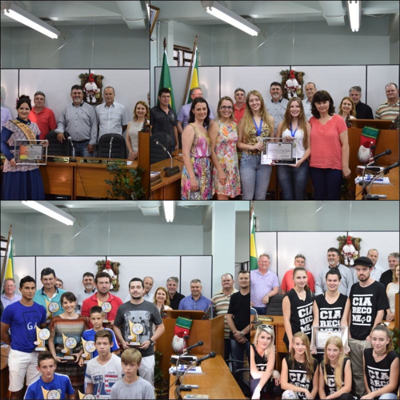 SESSÃO SOLENE DE 2015 - HOMENAGEM AOS DESPORTISTAS DESTAQUES.
