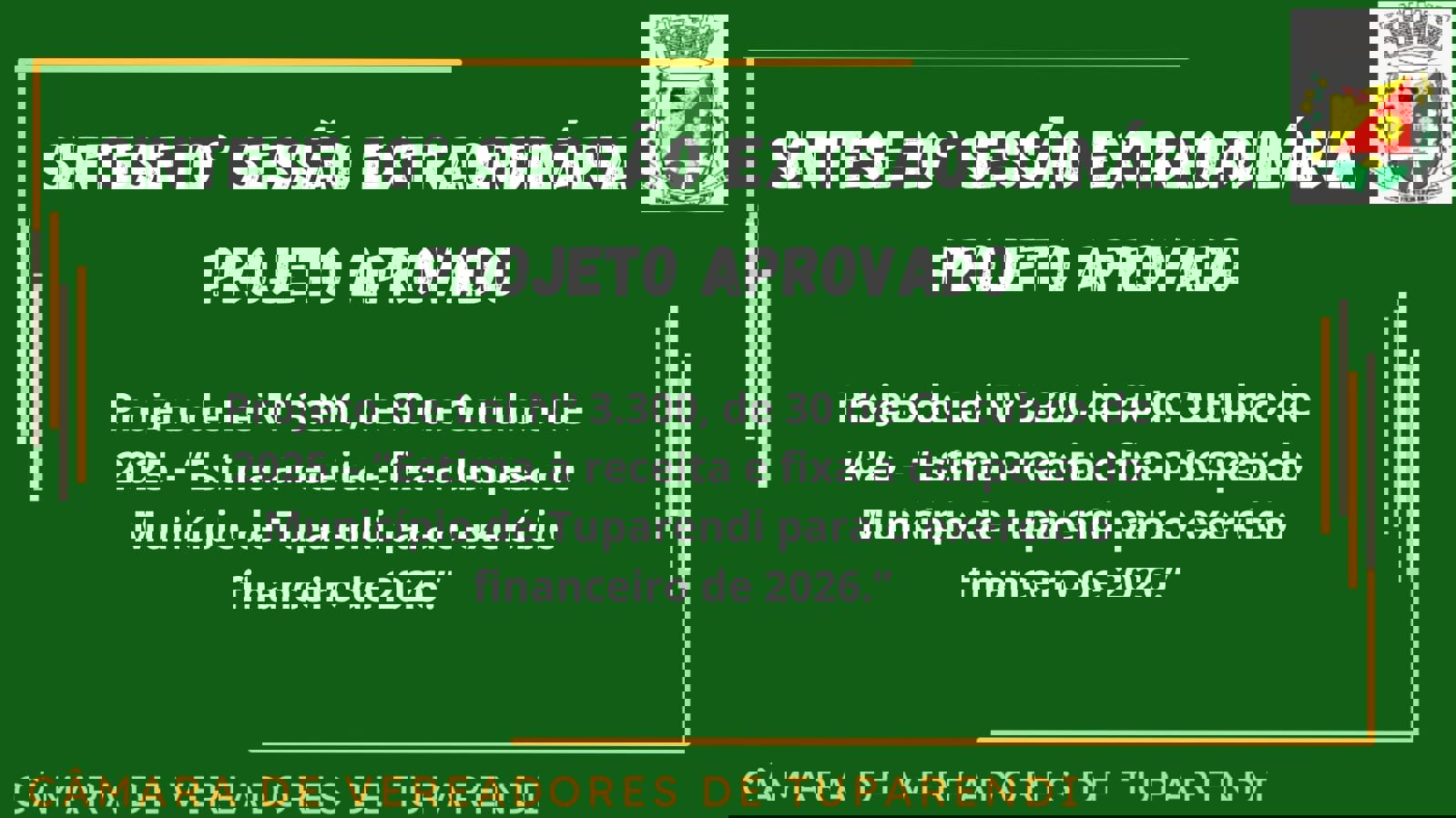 <p>S&Iacute;NTESE DA 10&ordf; SESS&Atilde;O EXTRAORDIN&Aacute;RIA</p>