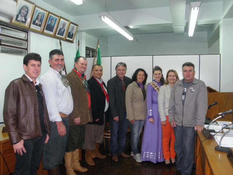 REPRESENTANTES DO CTG NA CÂMARA DE VEREADORES