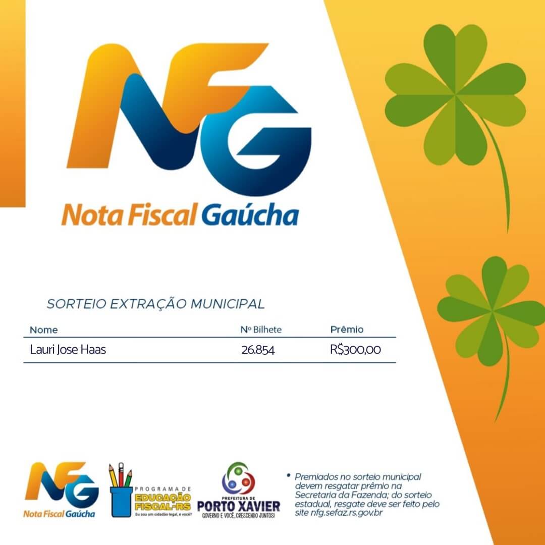<p>REALIZADO SORTEIO NOTA FISCAL GA&Uacute;CHA DO M&Ecirc;S DE MAIO</p>