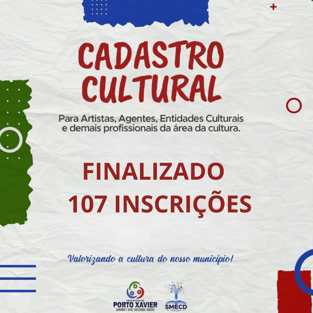 <p>CADASTRO MUNICIPAL DE ARTISTAS &Eacute; FINALIZADO</p>