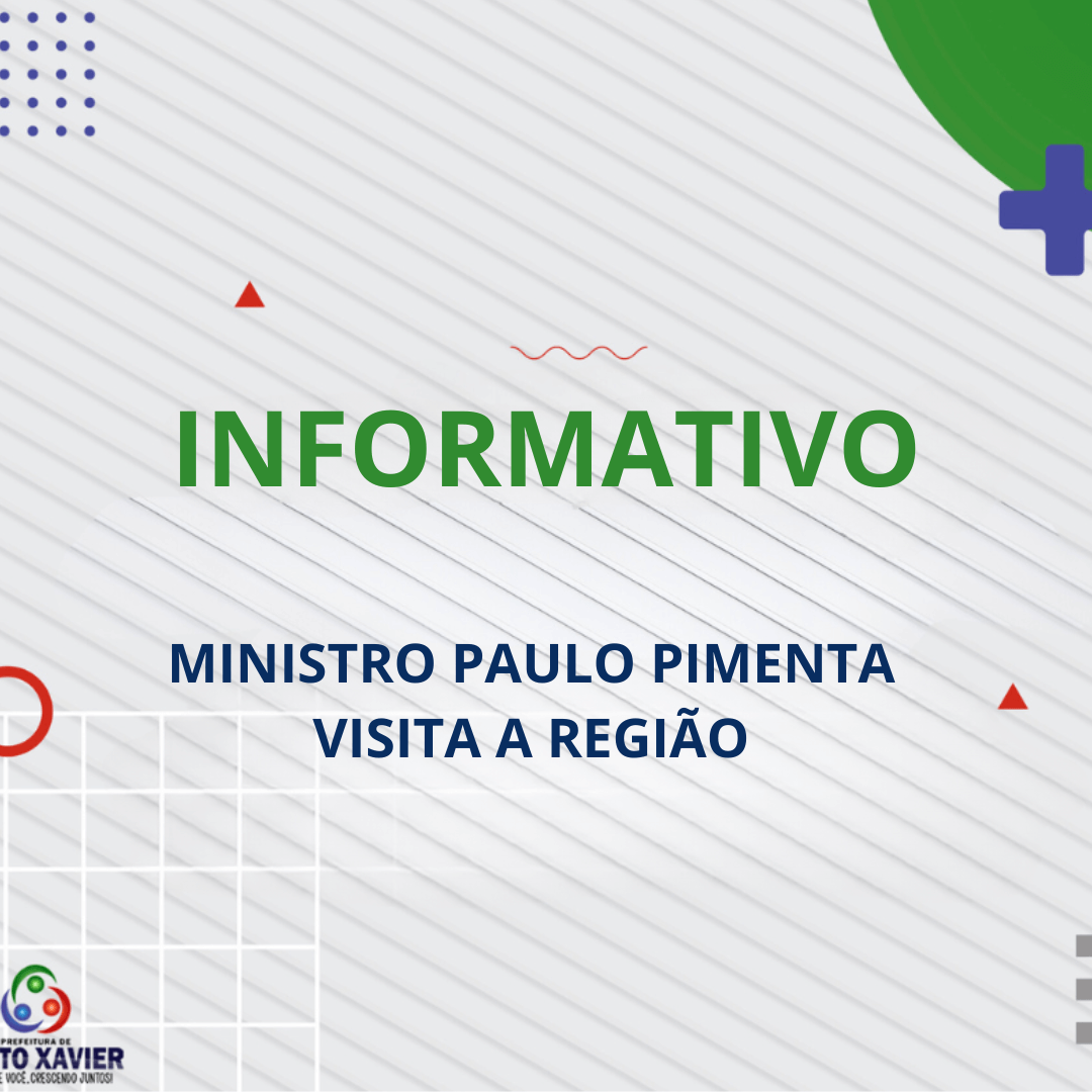 <p>MINISTRO PAULO PIMENTA VISITA A REGI&Atilde;O</p>