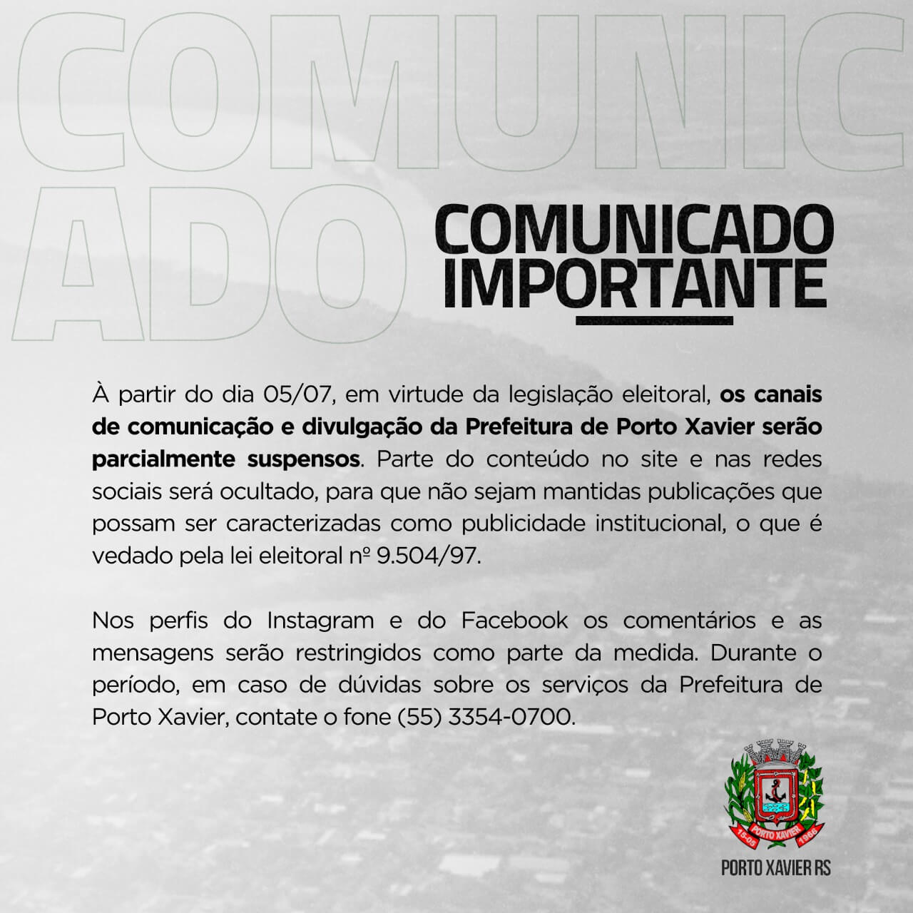 <p>COMUNICADO IMPORTANTE</p>