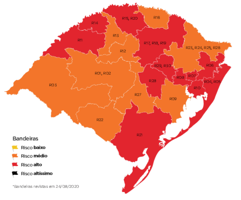 BANDEIRA VERMELHA COM SISTEMA DE COGESTÃO