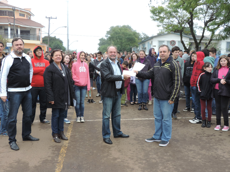 Mobilização dos professores.