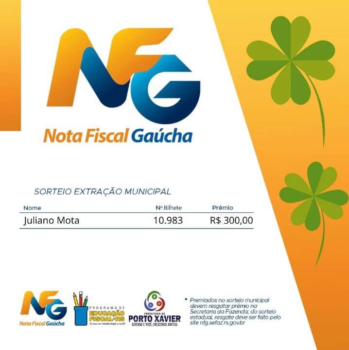 <p>REALIZADO SORTEIO NOTA FISCAL GA&Uacute;CHA DO M&Ecirc;S DE OUTUBRO</p>