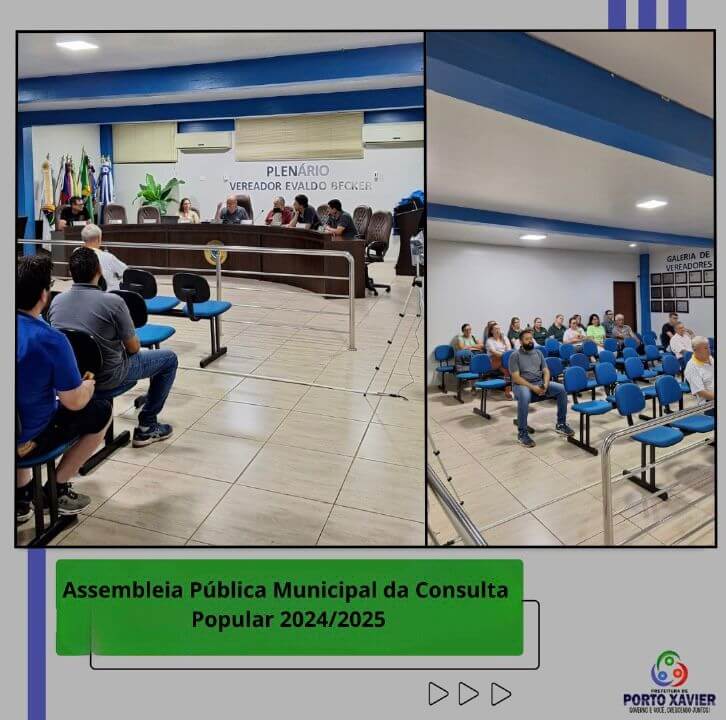 <p>Assembleia P&uacute;blica Municipal da Consulta Popular 2024/2025</p>
