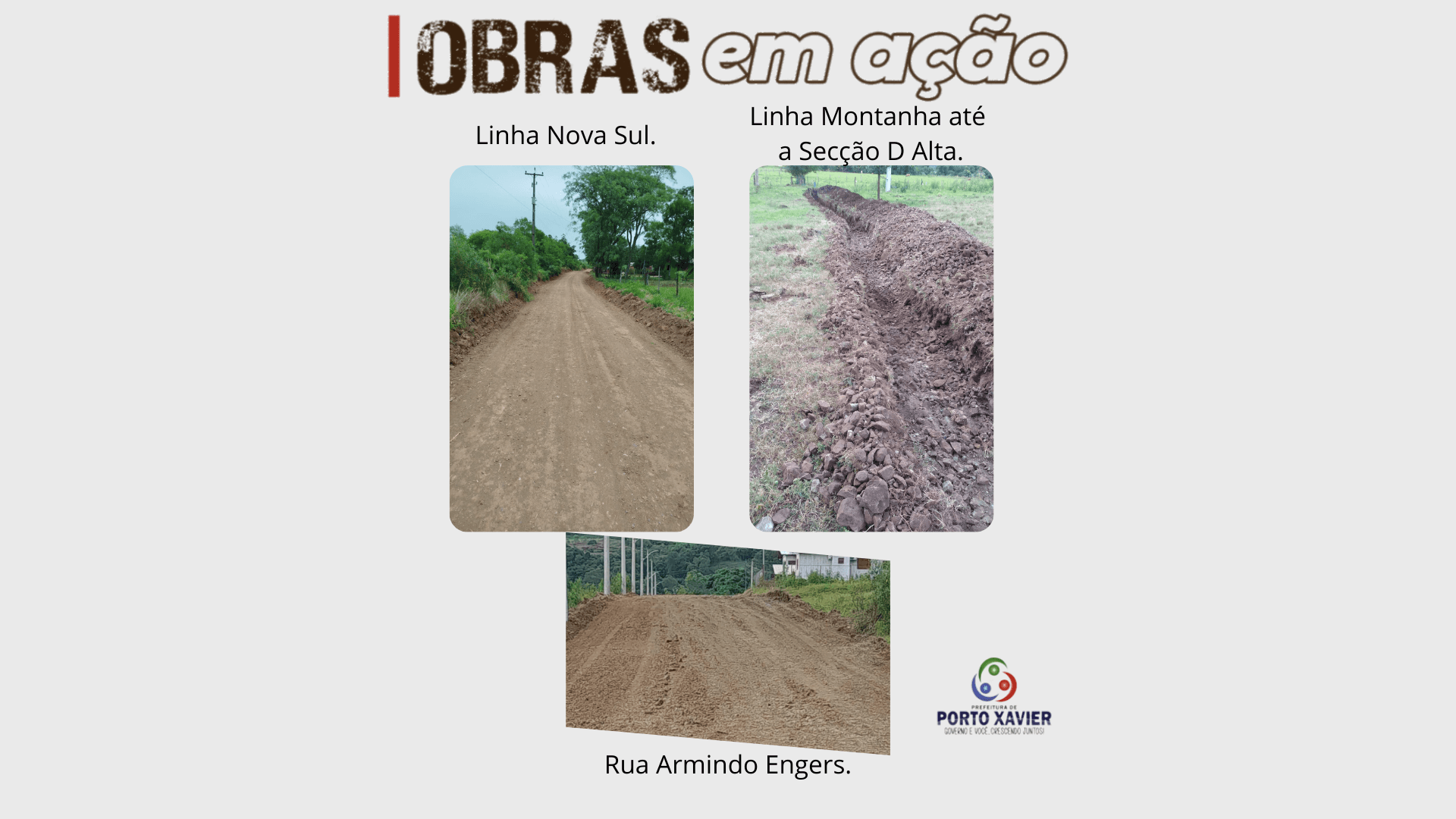<p>OBRAS EM A&Ccedil;&Atilde;O!</p>