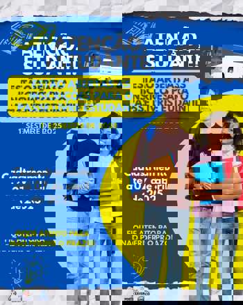 <p>ABERTAS AS INSCRI&Ccedil;&Otilde;ES PARA O PASSE LIVRE ESTUDANTIL</p>