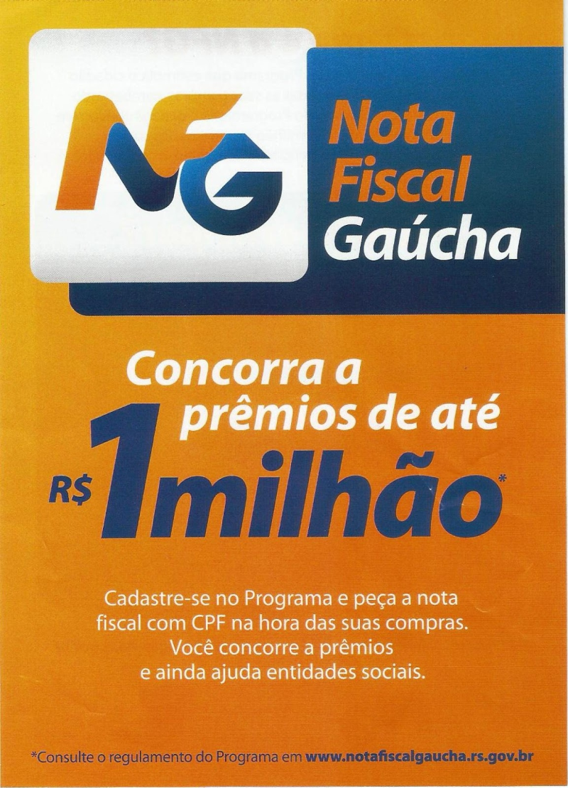 Programa “Nota Fiscal Gaucha” entrega mais um prêmio no município! 
