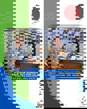 <p>PREFEITO GILBERTO MENIN RECEBE VISITA DO SR. NICOLAU HEMSING</p>