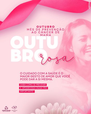 <p>Outubro Rosa &mdash; M&ecirc;s de Conscientiza&ccedil;&atilde;o sobre o C&acirc;ncer de Mama</p>