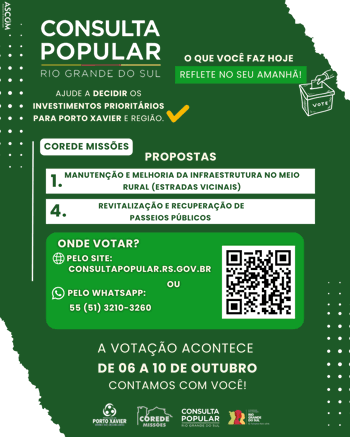 <p>CONSULTA POPULAR 2025 - O SEU VOTO &Eacute; IMPORTANTE</p>