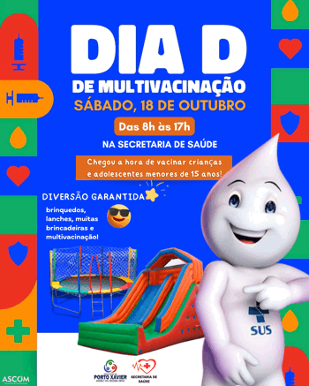 <p>&nbsp;EST&Aacute; CHEGANDO O DIA D DE MULTIVACINA&Ccedil;&Atilde;O! 💉</p>