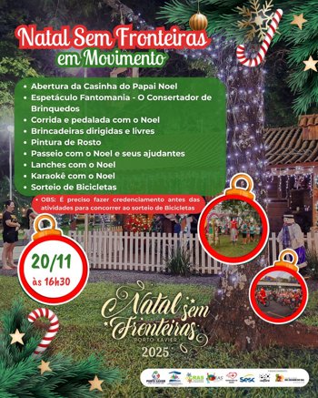 <p>🎅🚴&zwj;♂️ NATAL SEM FRONTEIRAS 2025 &ndash; EM MOVIMENTO! 🎄✨</p>