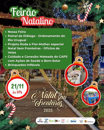 <p>🎅✨ NATAL SEM FRONTEIRAS 2025 &ndash; FEIR&Atilde;O NATALINO</p>