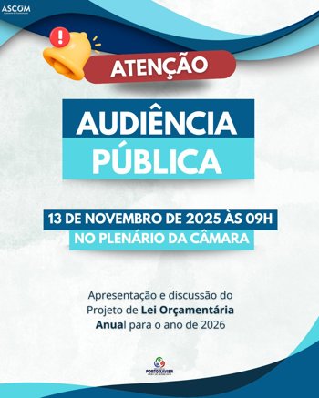 <p>📢Convite para Audi&ecirc;ncia P&uacute;blica 📢</p>