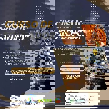 <p>INSCRI&Ccedil;&Otilde;ES ABERTAS &ndash; CURSO DE SOLDADOR!</p>