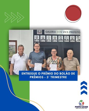 <p>Premia&ccedil;&atilde;o do Bol&atilde;o de Pr&ecirc;mios &ndash; 3&ordm; trimestre!</p>
<p>&nbsp;</p>