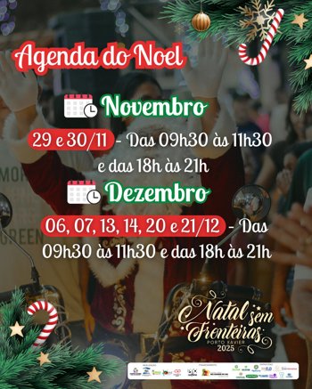 <p>Confira a agenda do Noel 2025🎅🎄📅</p>