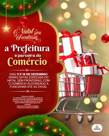<p>PREFEITURA DE PORTO XAVIER &Eacute; PARCEIRA DO COM&Eacute;RCIO LOCAL!</p>