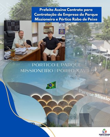 <p>PREFEITO ASSINA CONTRATO PARA A CONTRATA&Ccedil;&Atilde;O DA EMPRESA QUE IR&Aacute; REALIZAR A CONSTRU&Ccedil;&Atilde;O DO PARQUE MISSIONEIRO E P&Oacute;RTICO RABO DE PEIXE</p>
