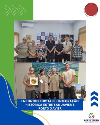 <div>
<div>
<div>
<p>Encontro fortalece integra&ccedil;&atilde;o hist&oacute;rica entre San Javier e Porto Xavier</p>
</div>
</div>
</div>