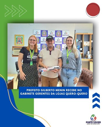 <div>
<div>
<div>
<p>Prefeito Gilberto Menin Recebe no gabinete Gerentes da Lojas Quero-Quero</p>
</div>
</div>
</div>