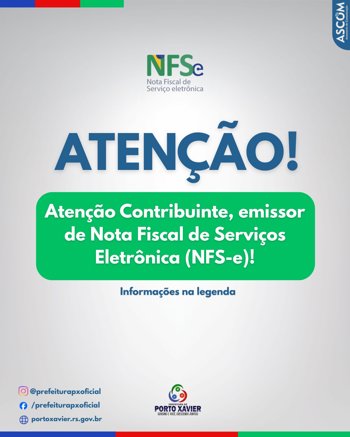 <p>INFORMATIVO -&nbsp;NFS-e Padr&atilde;o Nacional</p>