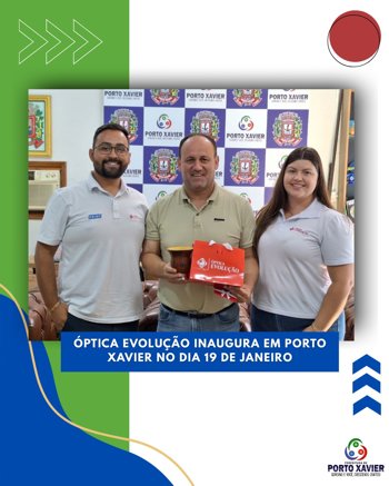 <p>&Oacute;PTICA EVOLU&Ccedil;&Atilde;O INAUGURA EM PORTO XAVIER</p>
