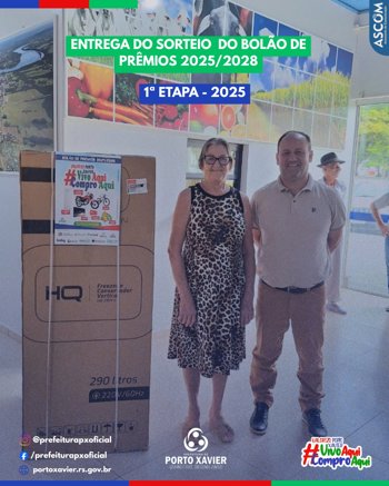 <p><strong>Entrega do Sorteio &ndash; Bol&atilde;o de Pr&ecirc;mios 2025/2028 (1&ordf; Etapa 2025)</strong></p>