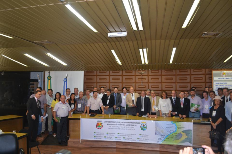 Comitiva de Porto Xavier participou do I Encontro Binacional 