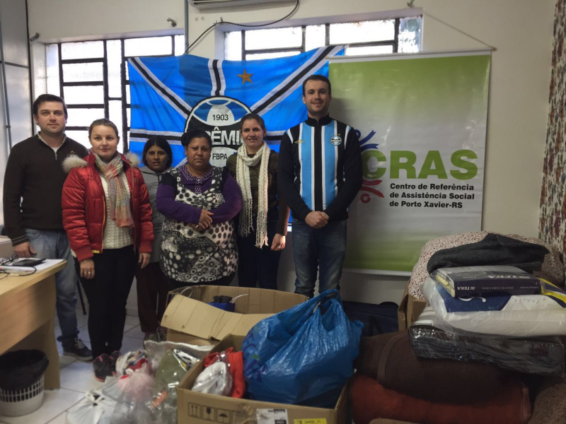 Campanha recebeu doações do consulado gremista porto-xavierense