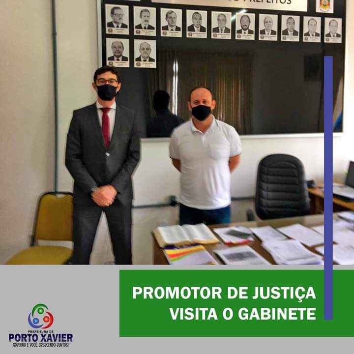 PREFEITO MUNICIPAL RECEBE PROMOTOR DE JUSTIÇA EM SEU GABINETE 