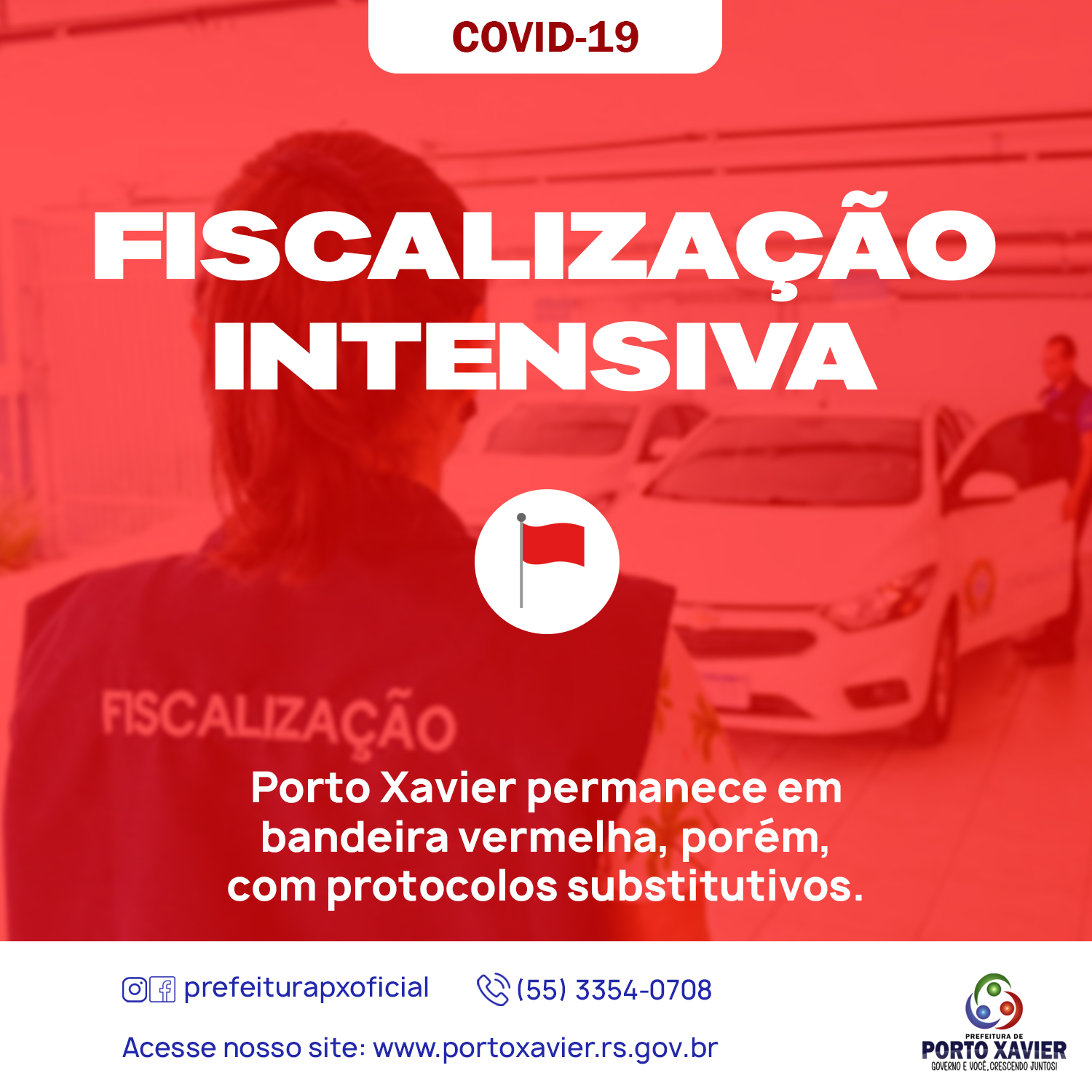 PORTO XAVIER PERMANECE EM BANDEIRA VERMELHA COM PROTOCOLOS SUBSTITUTIVOS