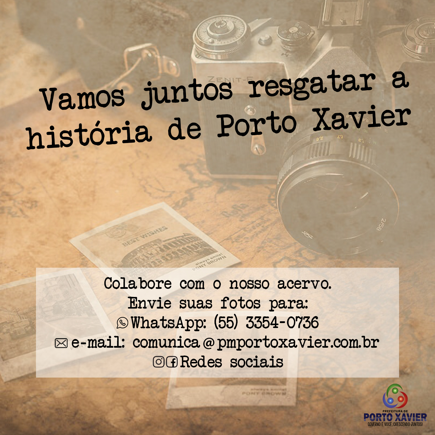 VAMOS JUNTOS RESGATAR A HISTÓRIA DE PORTO XAVIER
