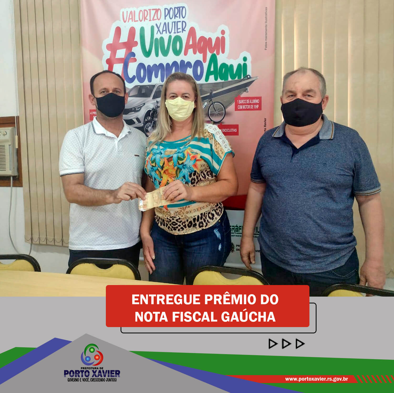 ENTREGUE O PRÊMIO DO PROGRAMA NOTA FISCAL GAÚCHA