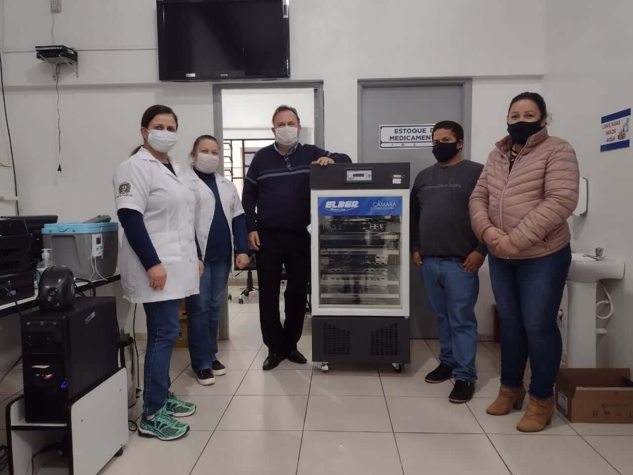 PORTO XAVIER RECEBE CÂMARA FRIA PARA ARMAZENAMENTO DE VACINAS