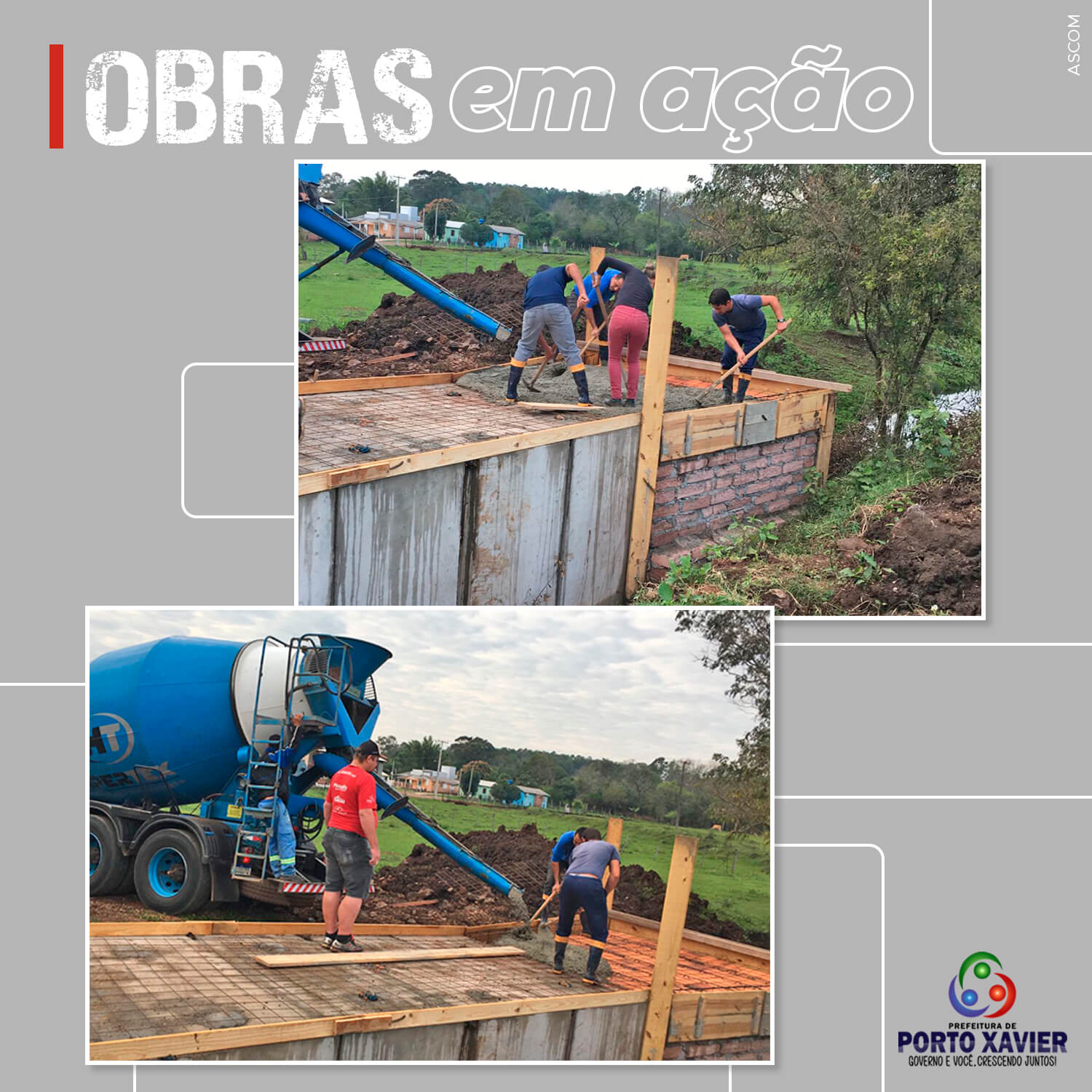 SECRETARIA DE OBRAS REALIZA A CONSTRUÇÃO DE PONTE NO BAIRRO CRUZEIRO