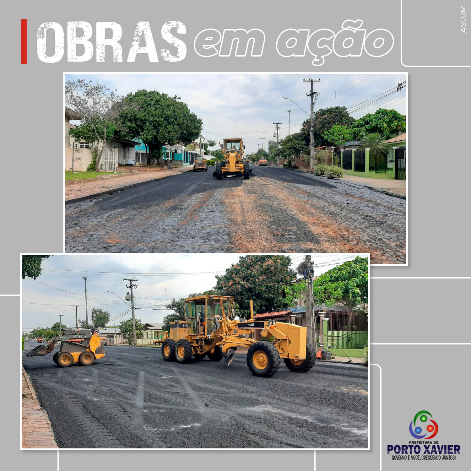 EM PORTO XAVIER AS OBRAS NÃO PARAM DE ACONTECER!!!