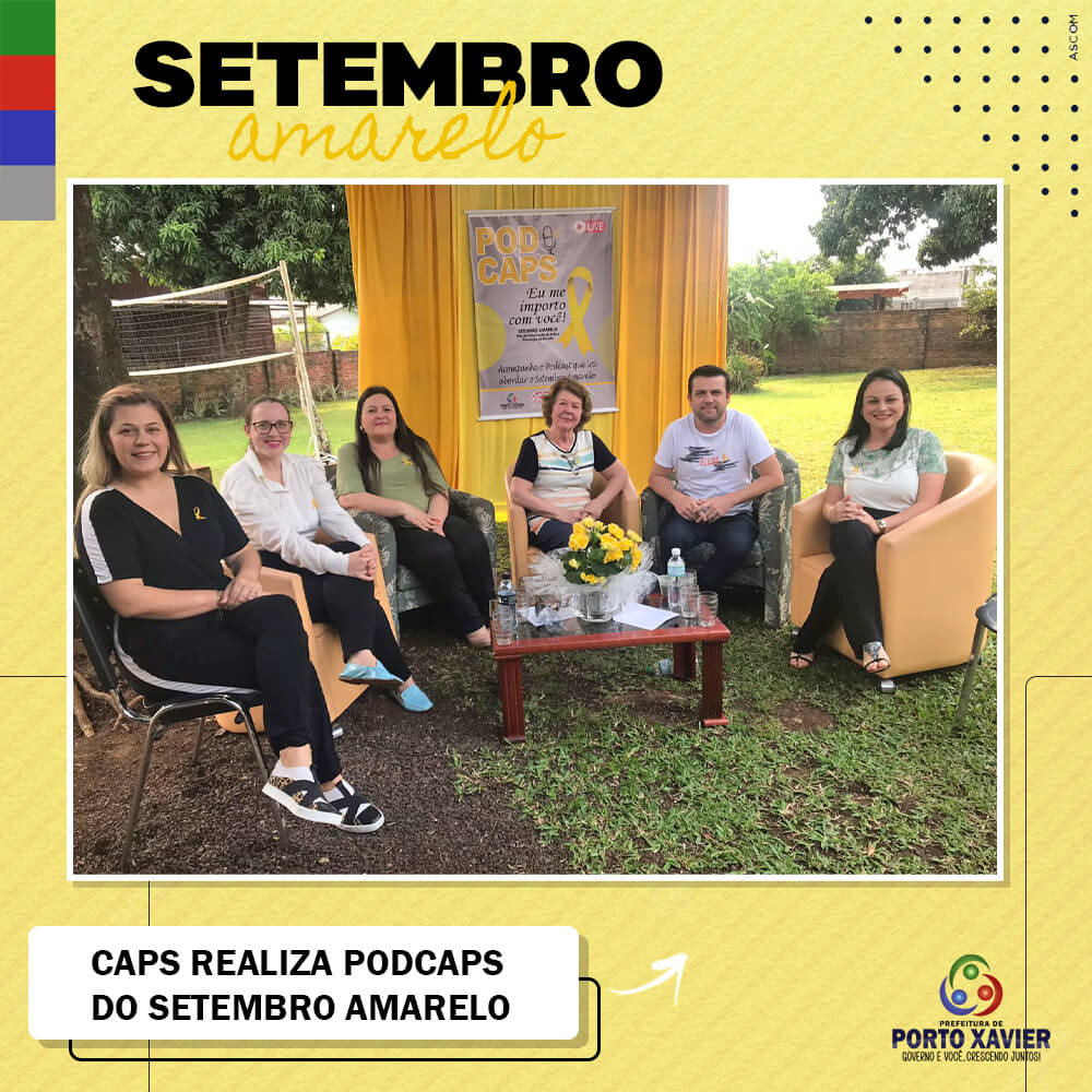 CAPS REALIZA PODCAPS DO SETEMBRO AMARELO