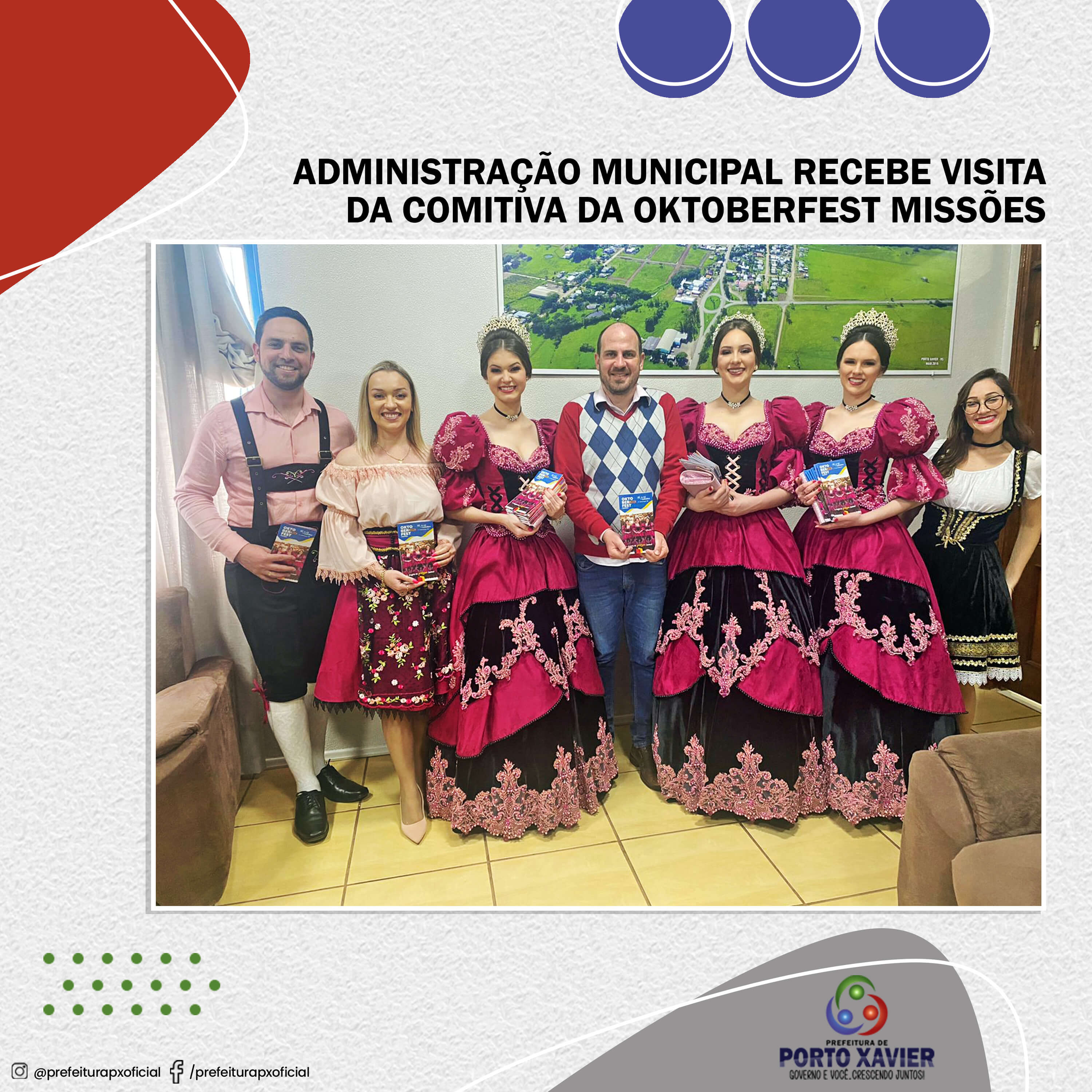 ADMINISTRAÇÃO MUNICIPAL RECEBE VISITA DA COMITIVA DA OKTOBERFEST MISSÕES