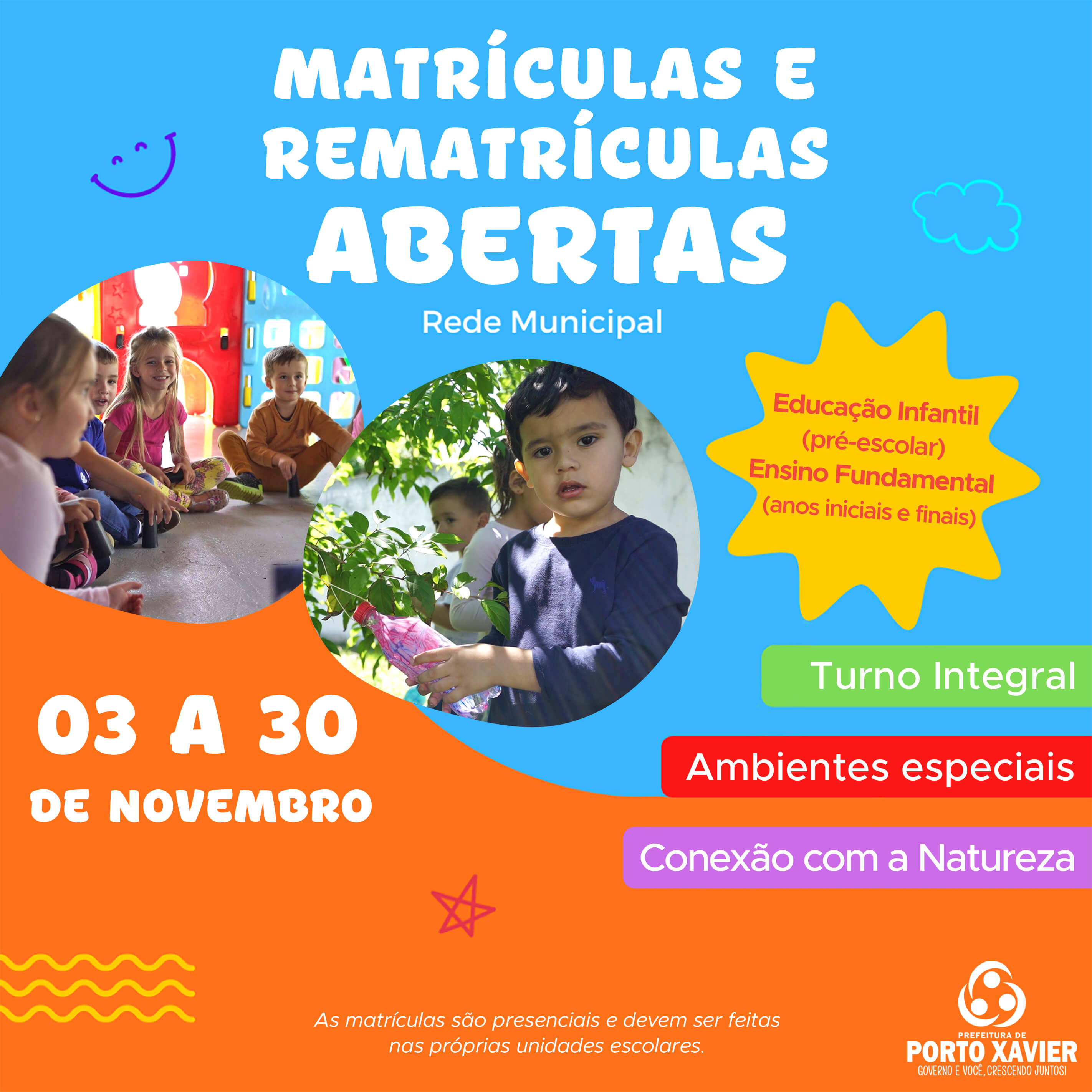 MATRÍCULAS E REMATRÍCULAS PARA O ANO LETIVO DE 2023