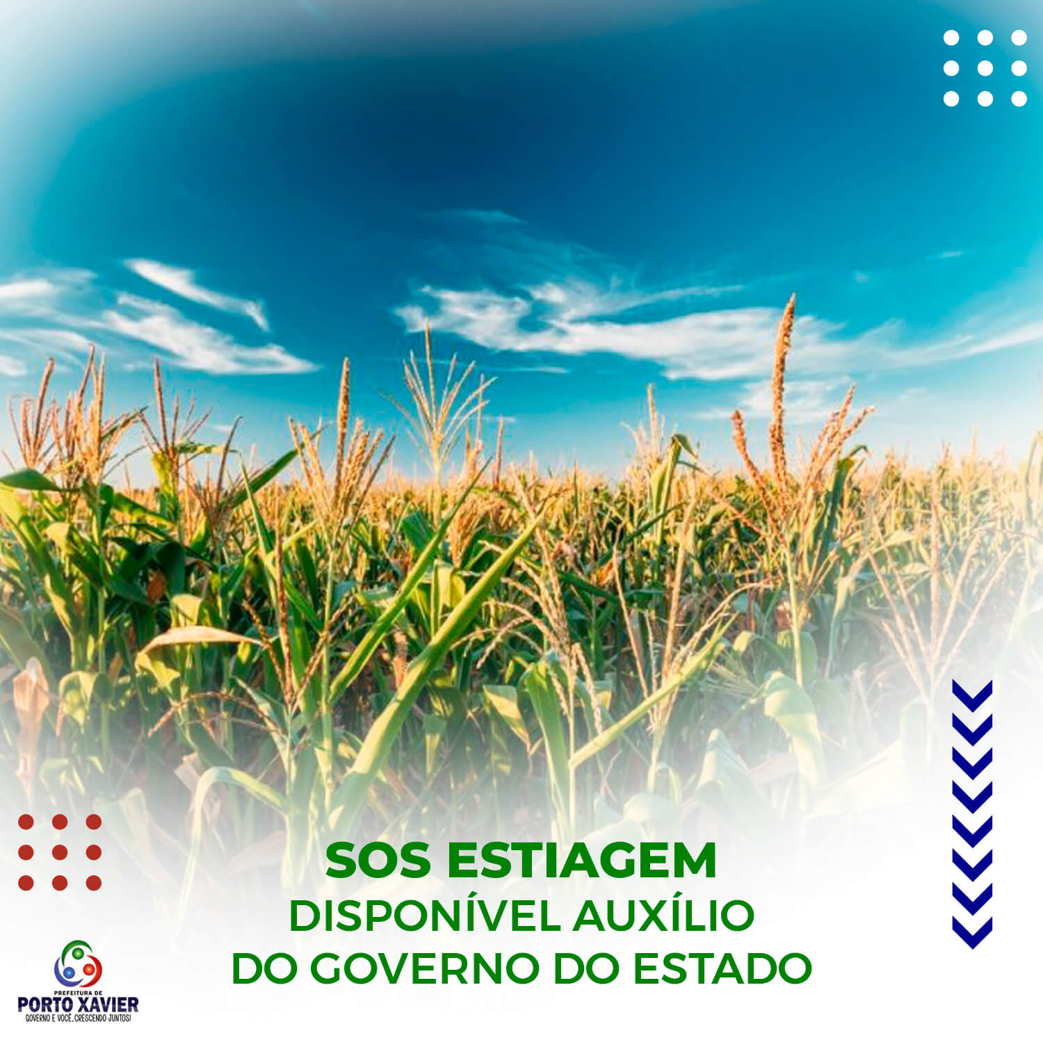 SECRETARIA DE AGRICULTURA INFORMA AGRICULTORES SOBRE O SOS ESTIAGEM